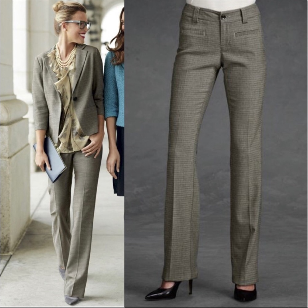NWT CAbi Barrister Trousers In Tweed | 10L